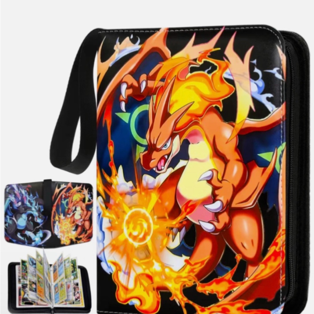 Pokemon Charzard Charmander Trading Card Binder